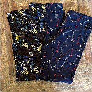 LuLaRoe Women's Tall and Curvy Leggings - Geometric and Tool Patterns
